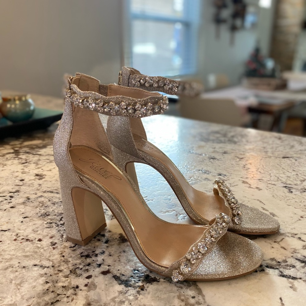 Jewel Badgley Mischka Heels, Size 8
